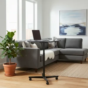 Victor Technology High Rise Mobile Standing Desk in moderne thuiswerkplek