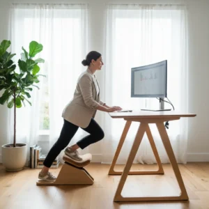 Ergonomische werkhouding op de Focal Upright Locus leunstoel en bureau