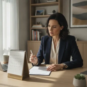 Een expat controleert de kalender om het verlies van de 30% regeling te voorkomen bij een baanwissel.